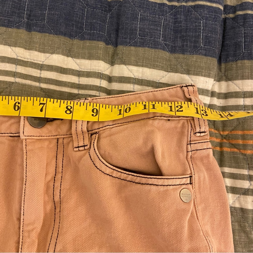 SALE Scotch & Soda peach colored wide flare jeans 24 EUC - Picture 11 of 13